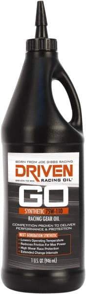 Joe Gibbs Driven Racing Oil - Bottle, Synthetic Gear Oil - ISO 100 - USA Tool & Supply
