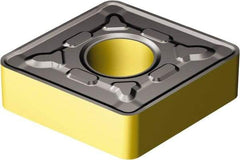 Sandvik Coromant - CNMG434 MR Grade 2220 Carbide Turning Insert - TiCN/AI2O3/TiN Finish, 80° Diamond, 1/2" Inscr Circle, 3/16" Thick, 1/16" Corner Radius - USA Tool & Supply