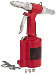 PRO-SOURCE - 3/32, 1/8, 5/32 & 3/16" Capacity, Air Riveter - 4 CFM, 14mm Long Stroke, 1/4 NPT Inlet - USA Tool & Supply