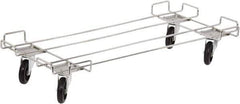 Quantum Storage - 400 Lb Capacity Chrome Dolly - 48" Long x 20" Wide x 6" High, 5" Wheels - USA Tool & Supply