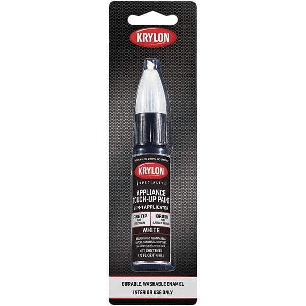 Krylon - 2 oz White Gloss Finish Paint Pen - Pen, Direct to Metal, 666 gL VOC Compliance - USA Tool & Supply