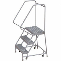 TRI-ARC - Rolling & Wall Mounted Ladders & Platforms Type: Rolling Warehouse Ladder Style: Rolling Safety Ladder - USA Tool & Supply