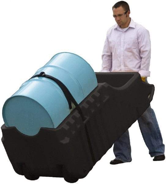 Justrite - Mobile Spill Containment Type: Poly Drum Caddy Number of Drums: 1 - USA Tool & Supply