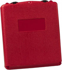 Justrite - 1 Piece Red Document Holders-Certificate/Document - 15-3/4" High x 13.3" Wide - USA Tool & Supply