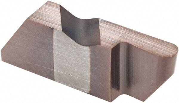 Tool-Flo - 3062FLRD Grade AC3R, 3.18mm Cutting Width Carbide Grooving Insert - 1/4" Max Depth of Cut, Right Hand, 1/16" Corner Radius, TiAlN Finish - USA Tool & Supply