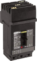 Square D - 15 Amp, 600 VAC, 3 Pole, Plug In Molded Case Circuit Breaker - Thermal Magnetic Trip, Multiple Breaking Capacity Ratings, 14-3/0 AWG - USA Tool & Supply