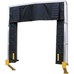 Vestil - 10' Door Width x 10' Door Height Nylon Dock Shelter - Black - USA Tool & Supply