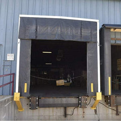 Vestil - 10' Door Width x 10' Door Height Nylon Dock Shelter - Black - USA Tool & Supply