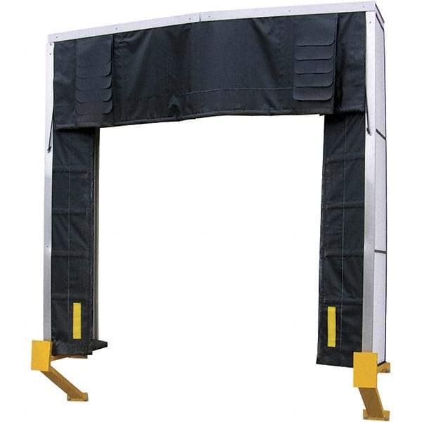 Vestil - 10' Door Width x 10' Door Height Nylon Dock Shelter - Black - USA Tool & Supply