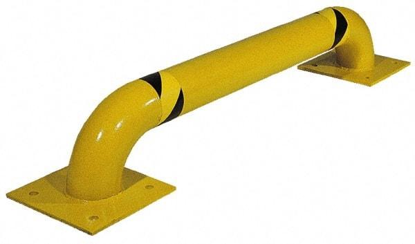 Vestil - 36" Long x 16" High, Steel Rack Guard - Low Profile, 4-1/2" Pipe - USA Tool & Supply