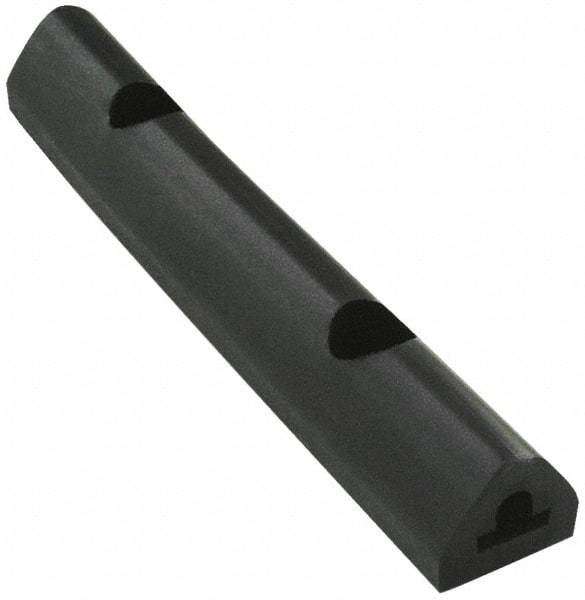 Vestil - 36 Inch Long x 2 Inch Wide x 1-3/4 Inch High Extruded Half-Oval Fender Bumper - 36 Inch Long x 2 Inch Wide x 1-3/4 Inch High Extruded Half-Oval Fender Bumper - USA Tool & Supply
