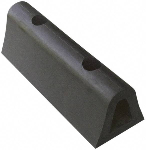 Vestil - 12 Inch Long x 4-1/2 Inch Wide x 4 Inch High Extruded Half-Oval Fender Bumper - 12 Inch Long x 4-1/2 Inch Wide x 4 Inch High Extruded Half-Oval Fender Bumper - USA Tool & Supply