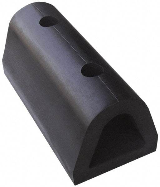 Vestil - 18 Inch Long x 6 Inch Wide x 6 Inch High Extruded Half-Oval Fender Bumper - 18 Inch Long x 6 Inch Wide x 6 Inch High Extruded Half-Oval Fender Bumper - USA Tool & Supply