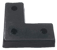 Vestil - 18 Inch Wide x 18 Inch High x 4 Inch Projection Molded Rubber Bumper - 18 Inch Wide x 18 Inch High x 4 Inch Projection Molded Rubber Bumper - USA Tool & Supply