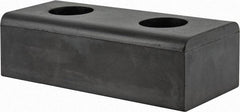 Vestil - 10 Inch Long x 4-1/2 Inch Wide x 3 Inch Projection Molded Rubber Bumper - 10 Inch Long x 4-1/2 Inch Wide x 3 Inch Projection Molded Rubber Bumper - USA Tool & Supply