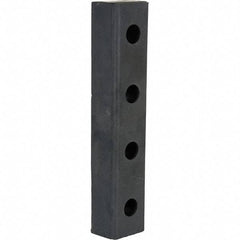 Vestil - 20 Inch Long x 4-1/2 Inch Wide x 3 Inch Projection Molded Rubber Bumper - 20 Inch Long x 4-1/2 Inch Wide x 3 Inch Projection Molded Rubber Bumper - USA Tool & Supply