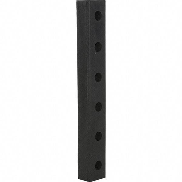 Vestil - 30 Inch Long x 4-1/2 Inch Wide x 3 Inch Projection Molded Rubber Bumper - 30 Inch Long x 4-1/2 Inch Wide x 3 Inch Projection Molded Rubber Bumper - USA Tool & Supply