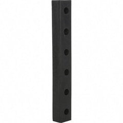Vestil - 30 Inch Long x 4-1/2 Inch Wide x 3 Inch Projection Molded Rubber Bumper - 30 Inch Long x 4-1/2 Inch Wide x 3 Inch Projection Molded Rubber Bumper - USA Tool & Supply