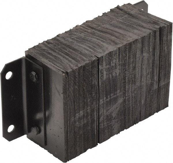 Vestil - 18 Inch Wide x 10 Inch High x 6 Inch Projection Laminated Dock Bumper - 18 Inch Wide x 10 Inch High x 6 Inch Projection Laminated Dock Bumper - USA Tool & Supply