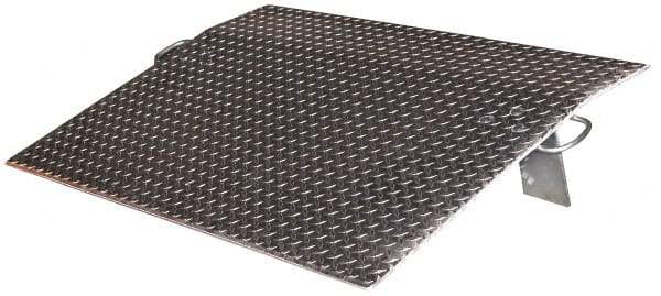 Vestil - 2,500 Lb Aluminum Dock Plate - 36" Long x 36" Wide x 5" High - USA Tool & Supply