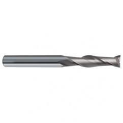 16mm Dia. x 150mm Overall Length 2-Flute Square End Solid Carbide SE End Mill-Round Shank-Center Cut-Uncoated - USA Tool & Supply