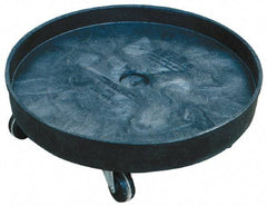 Rubbermaid - 500 Lb Load Capacity, 55 Gal Drum Dolly - 7-1/8" High, 5 Wheels - USA Tool & Supply
