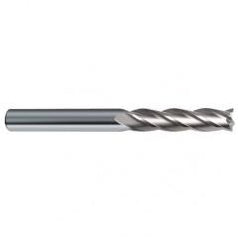 10mm Dia. x 100mm Overall Length 4-Flute Square End Solid Carbide SE End Mill-Round Shank-Center Cut-Uncoated - USA Tool & Supply