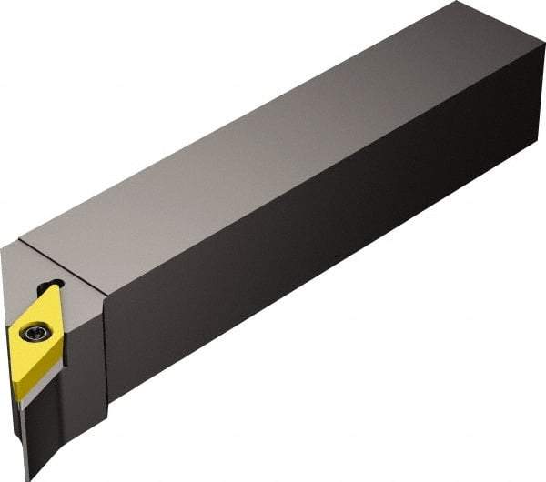 Sandvik Coromant - SVHB, Left Hand Cut, -17.50° Lead Angle, 3/4" Shank Height x 3/4" Shank Width, Neutral Rake Indexable Turning Toolholder - 4-1/2" OAL, VBMT 16 04 08 Insert Compatibility, Series CoroTurn 107 - USA Tool & Supply