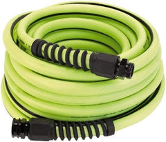 Legacy - 100' Long Water Hose - 5/8" Diam, 3/4" GHT, Hybrid Polymer, 165 psi, All Season, Green - USA Tool & Supply