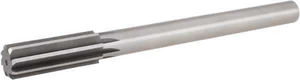 Hertel - 0.867" High Speed Steel 8 Flute Chucking Reamer - Straight Flute, 3/4" Straight Shank, 2-5/8" Flute Length, 10" OAL - USA Tool & Supply