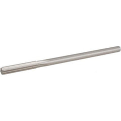 Hertel - Letter V Cobalt Chucking Reamer - Straight Flute, 0.3105" Straight Shank, 1-3/4" Flute Length, 7" OAL - USA Tool & Supply