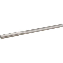 Hertel - Letter H Cobalt Chucking Reamer - Straight Flute, 1/4" Straight Shank, 1-1/2" Flute Length, 6" OAL - USA Tool & Supply
