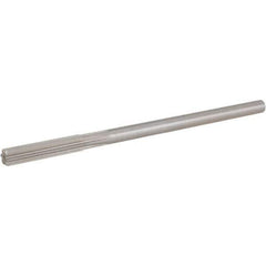 Hertel - 0.267" High Speed Steel 6 Flute Chucking Reamer - Straight Flute, 1/4" Straight Shank, 1-1/2" Flute Length, 6" OAL - USA Tool & Supply