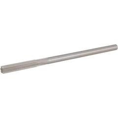 Hertel - 0.337" High Speed Steel 6 Flute Chucking Reamer - Straight Flute, 0.2792" Straight Shank, 1-1/2" Flute Length, 6" OAL - USA Tool & Supply