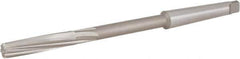Hertel - 17/32" High Speed Steel 6 Flute Chucking Reamer - Spiral Flute, 1MT Morse Taper Shank, 2" Flute Length, 8" OAL - USA Tool & Supply