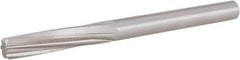 Hertel - Letter U High Speed Steel 6 Flute Chucking Reamer - Spiral Flute, 0.368" Straight Shank, 1-3/4" Flute Length, 5" OAL - USA Tool & Supply