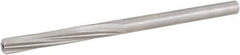 Hertel - #14 High Speed Steel 6 Flute Chucking Reamer - Spiral Flute, Straight Shank, 1-1/8" Flute Length, 3-3/8" OAL - USA Tool & Supply