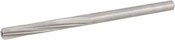 Hertel - #6 High Speed Steel 6 Flute Chucking Reamer - Spiral Flute, 0.204" Straight Shank, 1-1/4" Flute Length, 3-3/4" OAL - USA Tool & Supply