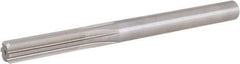 Hertel - 29/64" High Speed Steel 6 Flute Chucking Reamer - Straight Flute, Straight Shank, 1-3/4" Flute Length, 5-5/8" OAL - USA Tool & Supply