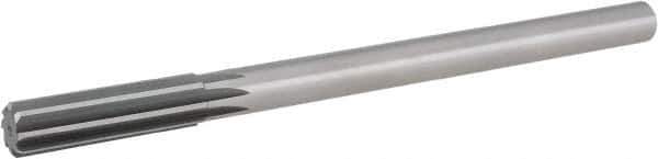 Hertel - 23/32" Cobalt Chucking Reamer - Straight Flute, 9/16" Straight Shank, 2-1/4" Flute Length, 9" OAL - USA Tool & Supply