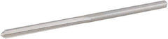 Hertel - #19 High Speed Steel 6 Flute Chucking Reamer - Straight Flute, 0.166" Straight Shank, 1-1/8" Flute Length, 3-1/4" OAL - USA Tool & Supply