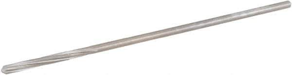 Hertel - 3/32" Cobalt 4 Flute Chucking Reamer - Spiral Flute, 0.088" Straight Shank, 3/4" Flute Length, 3" OAL - USA Tool & Supply