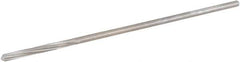 Hertel - 3/32" Cobalt 4 Flute Chucking Reamer - Spiral Flute, 0.088" Straight Shank, 3/4" Flute Length, 3" OAL - USA Tool & Supply