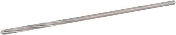 Hertel - 7/64" High Speed Steel 4 Flute Chucking Reamer - Spiral Flute, 0.103" Straight Shank, 7/8" Flute Length, 3-1/2" OAL - USA Tool & Supply
