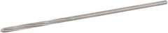 Hertel - 7/64" High Speed Steel 4 Flute Chucking Reamer - Spiral Flute, 0.103" Straight Shank, 7/8" Flute Length, 3-1/2" OAL - USA Tool & Supply