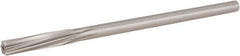 Hertel - 17/64" High Speed Steel 6 Flute Chucking Reamer - Spiral Flute, 1/4" Straight Shank, 1-1/2" Flute Length, 6" OAL - USA Tool & Supply