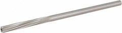 Hertel - 3/16" High Speed Steel 6 Flute Chucking Reamer - Spiral Flute, 0.1805" Straight Shank, 1-1/8" Flute Length, 4-1/2" OAL - USA Tool & Supply