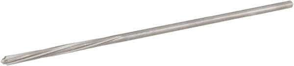 Hertel - 3/64" High Speed Steel 4 Flute Chucking Reamer - Spiral Flute, 0.0455" Straight Shank, 1/2" Flute Length, 2-1/2" OAL - USA Tool & Supply