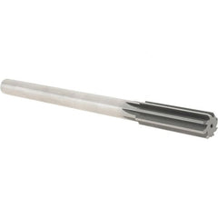Hertel - 0.755" High Speed Steel 8 Flute Chucking Reamer - USA Tool & Supply