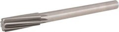 Hertel - 31/32" Cobalt 8 Flute Chucking Reamer - Spiral Flute, Straight Shank, 2-5/8" Flute Length, 10" OAL - USA Tool & Supply
